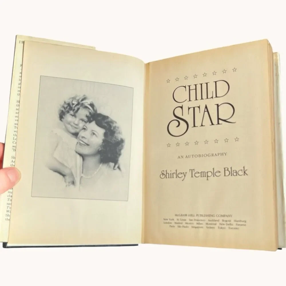 Shirley Temple Black Child Star Autobiography 1988 Hardcover & Dust Jacket